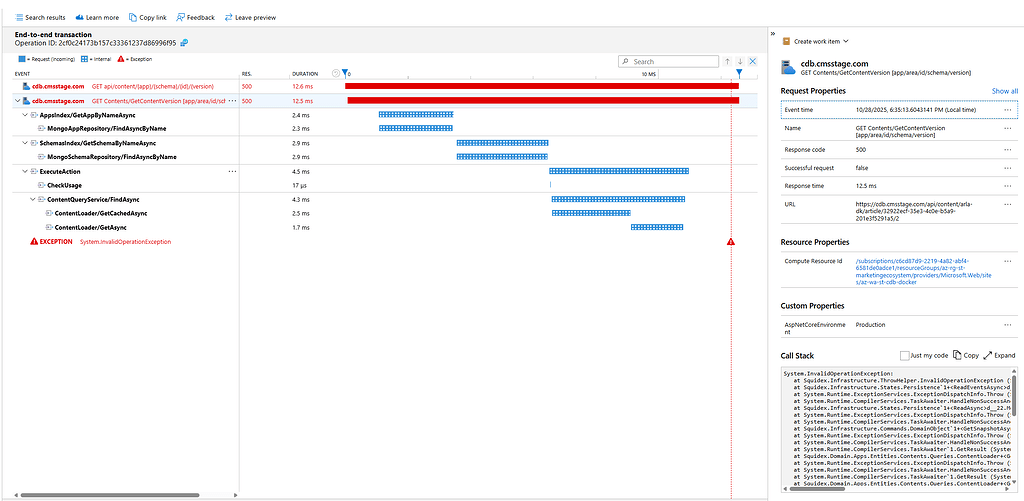 GetContentVersion API return 500 - Bugs - Squidex Support