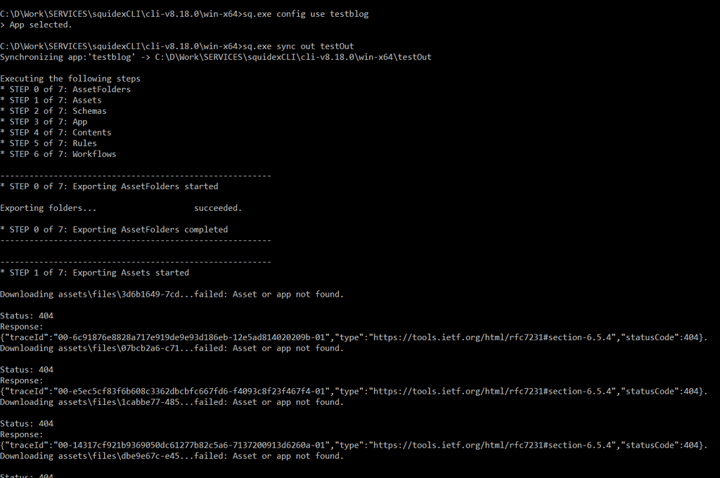 [SOLVED] CLI assets sync error! Manually deleted assets from the disk ...