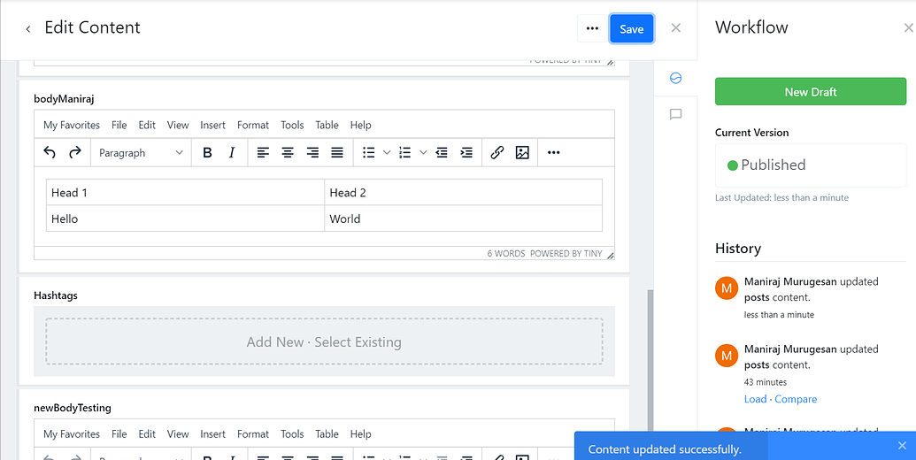 Adding extra HTML element in editor - Support - Squidex Support